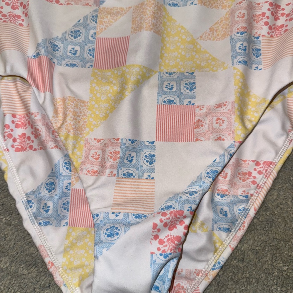 Minnow Womens Patchwork Swimsuit - Multicolor - image 4